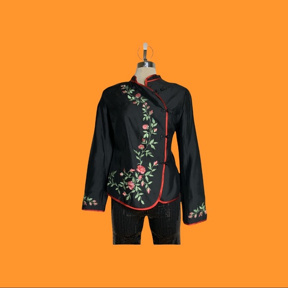 Fusion Black Embroidered Authentic Chinese Style - Picture 12 of 12